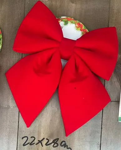Moño Navideño Rojo 22x28cm