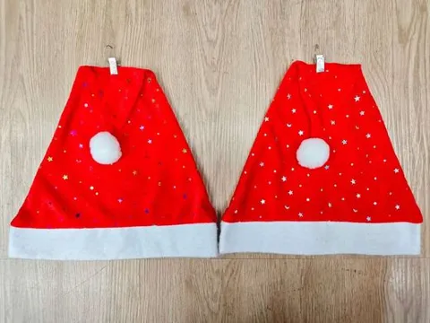 Gorro Navideño Terciopelo con Lentejuelas