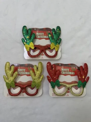 Anteojos Navideños con Cuernos de Reno