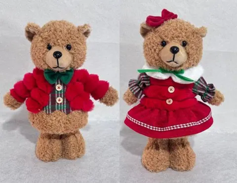 Oso Navideño Parado 2 Modelos 38cm