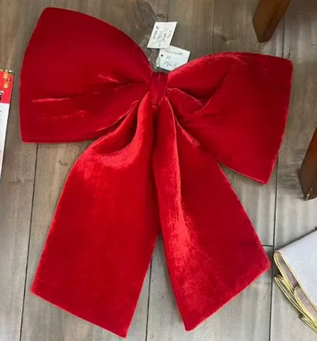 Moño Navideño 43x50cm Rojo