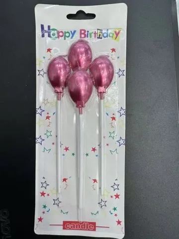 Velas Globo Cumpleaños 4 Piezas