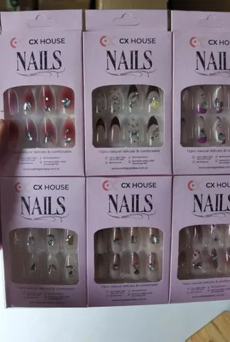 Uñas Postizas con Strass Surtidas